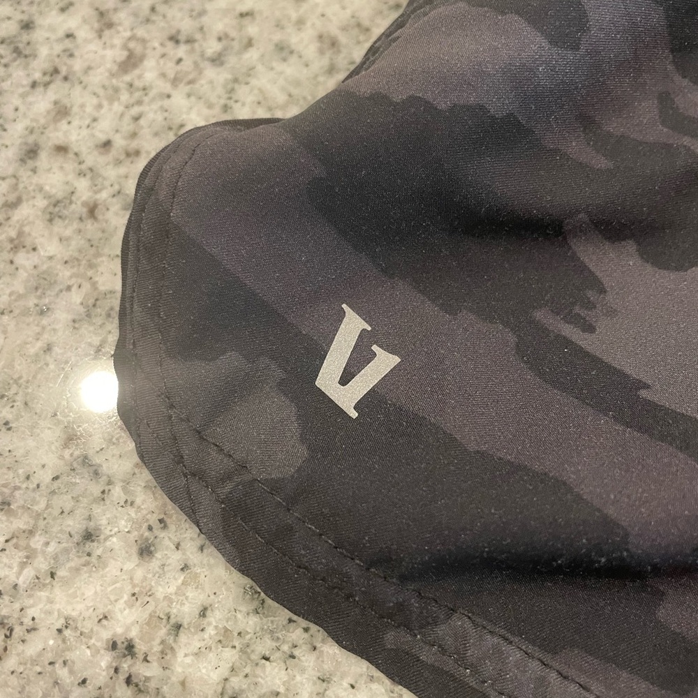 VUORI Black and Gray Camouflage Athletic Shorts